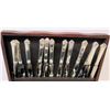 Image 2 : Reed & Barton Stainless Steel (Japan) Flatware Set In Wooden Case