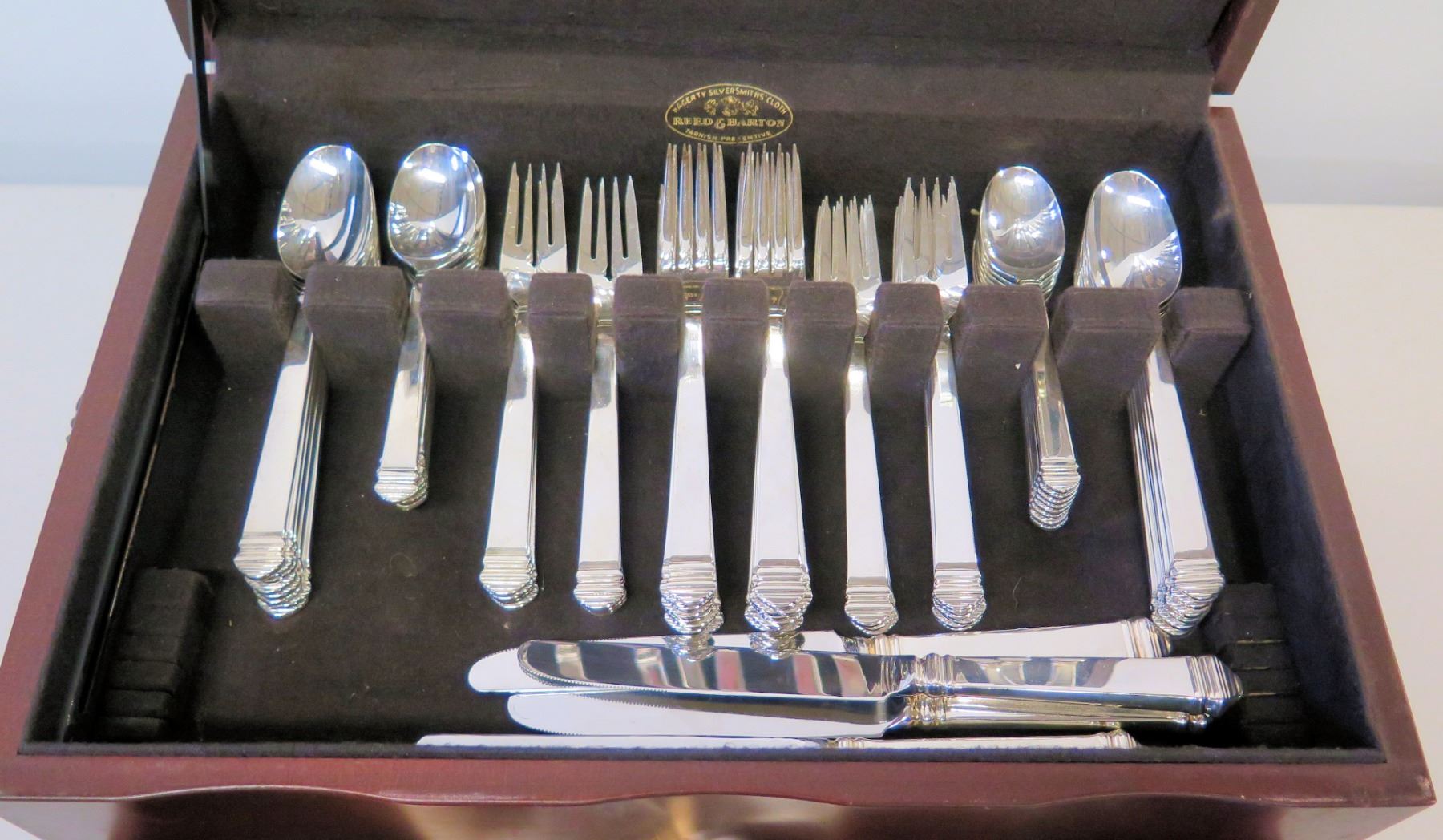 thumbnail image 2 of Vintage Reed & Barton Golden Regatta Stainless Flatware, Made In Japan, Gold Accent 2 of 4