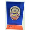 Image 2 : Honolulu Police Department 75th Anniversary Commemorative Badge Set in Lucite Block, 2007