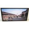 Image 1 : Indianapolis Motor Speedway Stadium, Jim Nabors Singing National Anthem, Photo on Canvas, 33.5" x 17