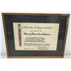 Image 1 : Framed Certificate of Appreciation to Jim Nabors from University of Alabama 1966 (17" x 13")
