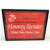 Image 1 : Framed 'Honorary Recruiter' for USMC to Jim Nabors, 1970, Signed 11"L x 9"