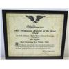 Image 1 : Framed 'Most Promising New Talent' Award  to Jim Nabors, 1964, from Radio Television Daily 11" x 9"