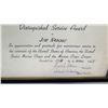 Image 3 : Framed 'Distinguished Service Award' Marine Corps League 1965, Signed 12.5" x 10"