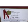 Image 2 : Framed 'Alabama Alumni Arts Award' Presented to Jim Nabors, 1965 Designated First Recipient 18" x 15