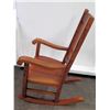 Image 8 : Koa Wood Rocking Chair w/ Scroll Armrests (by Les Rietfors) 45.5" Back Ht.