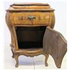 Image 8 : Antique Single-Door Bombe Cabinet w/ Top Drawer 25.5" x 17.5" x 30"H