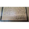 Image 8 : Framed Original 1839 Letter Signed by Jefferson Davis, COA, 25" x 19"