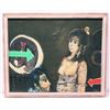 Image 1 : Framed Original Painting, 'Num. 3 Como En Un Jardin' by Augustine Ubeda, Signed 44x36 (paint chipped