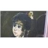 Image 2 : Framed Original Painting, 'Num. 3 Como En Un Jardin' by Augustine Ubeda, Signed 44x36 (paint chipped