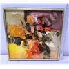 Image 8 : Framed Original Abstract Painting on Canvas, Artist John Young, Signed 19" x 19"