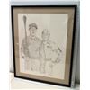 Image 8 : Framed Black & White Drawing, Gomer Pyle, 1 of 425, Artist Signed 25" x 31"