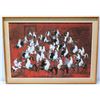 Image 1 : Original Painting, 'Moroccan Horseman', Artist Hassan El Glaoui, Signed 48" x 35"