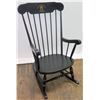 Image 1 : "The Jim Nabors Chair" Black Rocking Chair, Presented by Sylacauga City Schools Foundation 2003