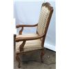 Image 8 : Pair of Upholstered Wood Armchairs, Carved Details, Cabriole Legs