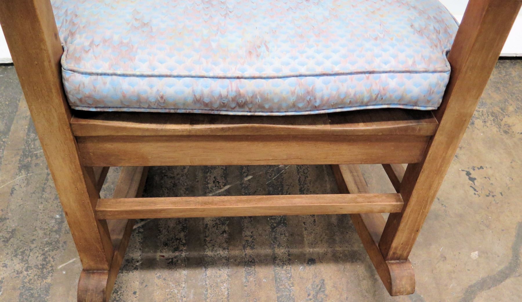 Koa Wood Rocking Chair w/ Scroll Armrests (by Martin & McArthur) 44 ...