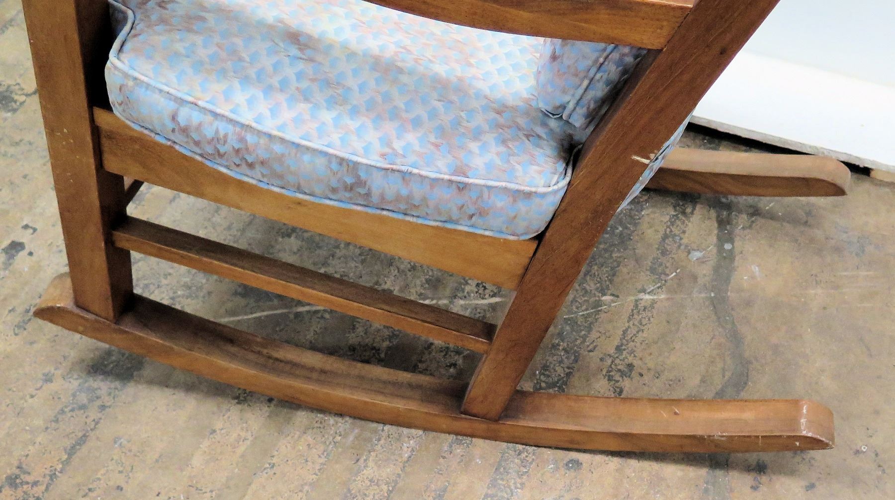 Koa Wood Rocking Chair w/ Scroll Armrests (by Martin & McArthur) 44 ...