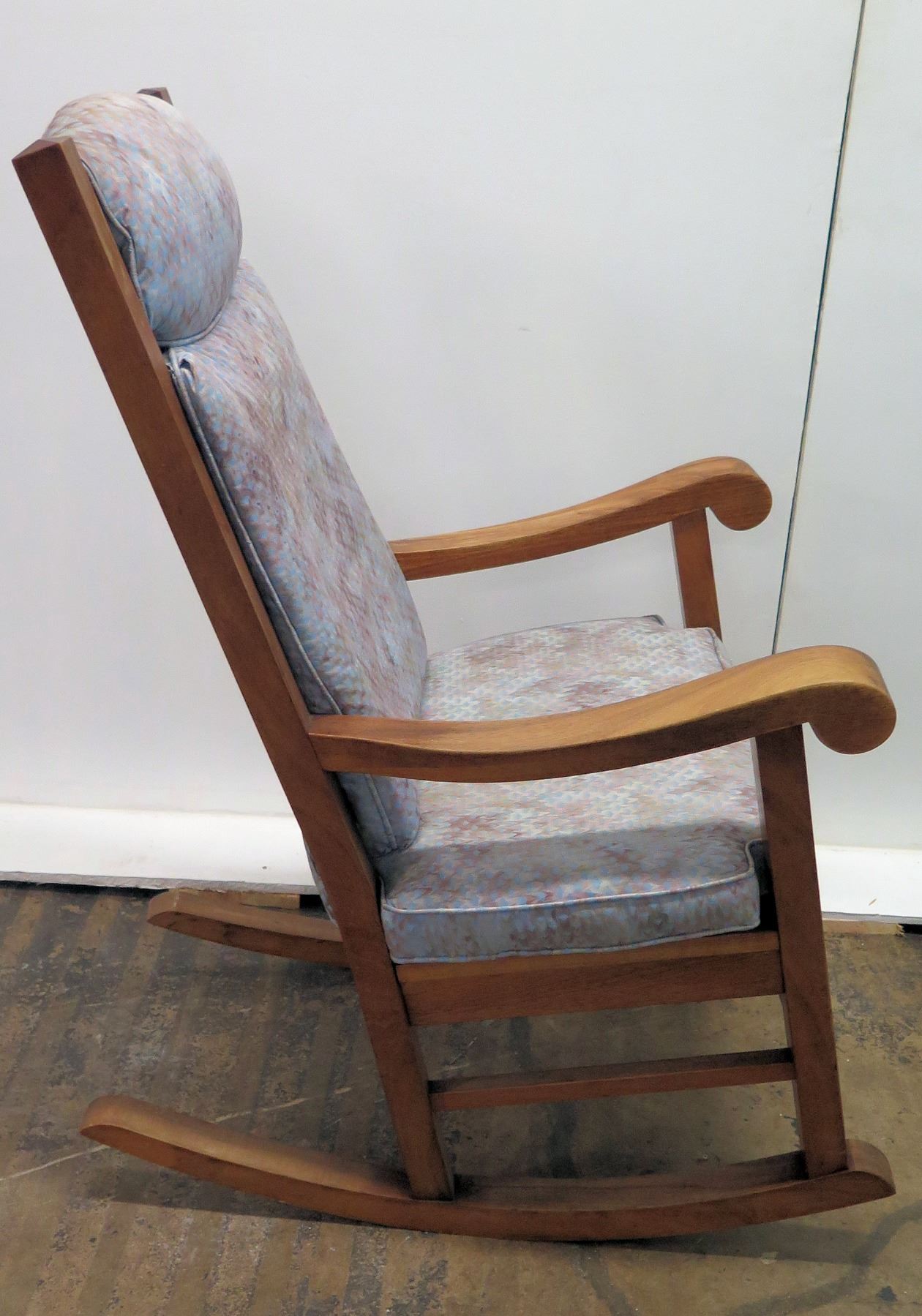 Koa Wood Rocking Chair w/ Scroll Armrests (by Martin & McArthur) 44 ...