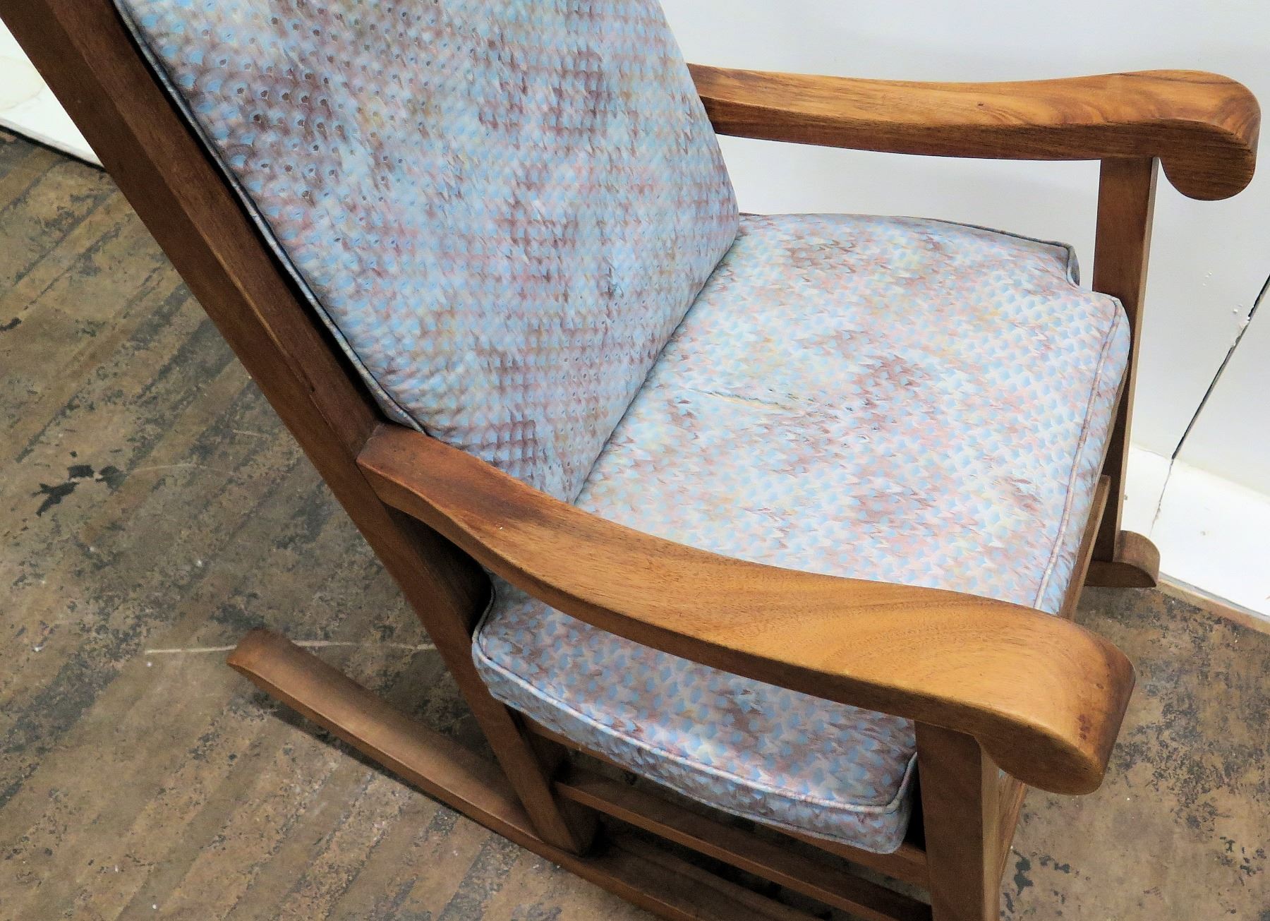 Koa Wood Rocking Chair w/ Scroll Armrests (by Martin & McArthur) 44 ...
