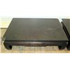 Image 2 : Qty 2 Black Lacquered Oriental Coffee Tables (some damage)