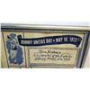 Image 2 : Framed Johnny Unitas 1000 Club, Naming Jim Nabors as Member