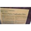 Image 2 : Jim Nabors & Carol Burnett L.A. Times Newspaper Clip on Wood Plaque, 1970