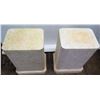 Image 2 : Pair of Rectangular Block Stands (Synthetic Material), Approx. 29" Tall