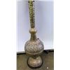 Image 2 : Tall Buffet Lamp with Filigree Detail, (approx. 66"H to top of shade)