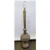 Image 8 : Tall Buffet Lamp with Filigree Detail, (approx. 66"H to top of shade)