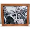 Image 1 : Framed Black & White Photograph of Jim Nabors with Terre Thomas