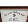 Image 2 : Framed 'Honorary Membership' Certificate of Navy League of the U.S. 2003