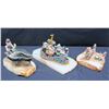 Image 1 : Qty 3 Circus Figurines on Natural Stone Bases, Signed by Artist Ron Lee