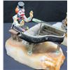 Image 2 : Qty 3 Circus Figurines on Natural Stone Bases, Signed by Artist Ron Lee