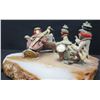 Image 8 : Qty 3 Circus Figurines on Natural Stone Bases, Signed by Artist Ron Lee