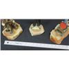 Image 8 : Qty 3 Circus Figurines on Natural Stone Bases, Signed by Artist Ron Lee