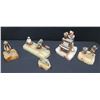 Image 1 : Qty 3 Clown Figurines on Natural Stone Bases, Signed by Artist Ron Lee