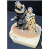 Image 2 : Qty 2 Circus Clown Figurines on Natural Stone Bases, Signed by Artist Ron Lee
