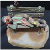 Image 2 : Qty 4 Clown Figurines on Natural Stone Bases, Signed by Artist Ron Lee