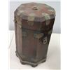 Image 8 : Qty 2 Vintage Wooden Decorative Cannisters