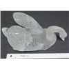 Image 8 : Lalique France Frosted Swan (neck down) - 13.5" L, 7"H