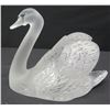 Image 2 : Lalique France Frosted Swan (neck up), Approx. 12.5" L, 9"H