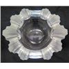 Image 2 : Lalique France Glass Bowl w/ Elaborate Frosted Rim
