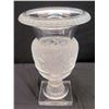Image 8 : Lalique France Versailles Grapevines Vase 14" H