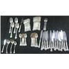 Image 1 : Towle Flatware Set, Sterling Handles, Stainless Blades