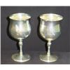 Image 7 : 2 Stemmed Wine Goblets, Marked 'Reed & Barton Sterling X115' Monogrammed 'N'