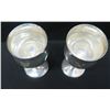 Image 2 : 2 Stemmed Wine Goblets, Marked 'Reed & Barton Sterling X115' Monogrammed 'N'