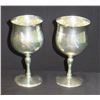 Image 7 : 2 Stemmed Wine Goblets, Marked 'Reed & Barton Sterling X115' Monogrammed 'N'