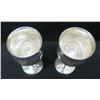Image 2 : 2 Stemmed Wine Goblets, Marked 'Reed & Barton Sterling X115' Monogrammed 'N'
