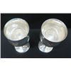 Image 2 : 2 Stemmed Wine Goblets, Marked 'Reed & Barton Sterling X115' Monogrammed 'N'