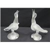 Image 1 : Pair of Frosted Bird Figurines, Approx. 9"H (one has chipped base)